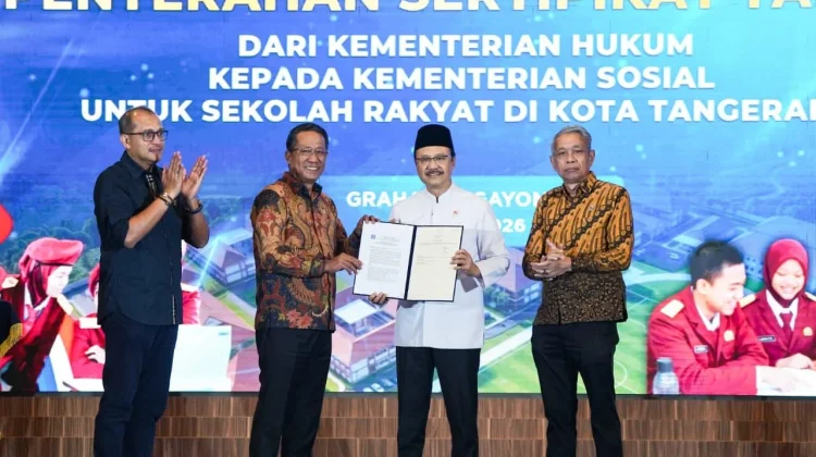 Kemenkum Hibahkan Lahan 6,3 Hektare untuk Sekolah Rakyat di Tangerang