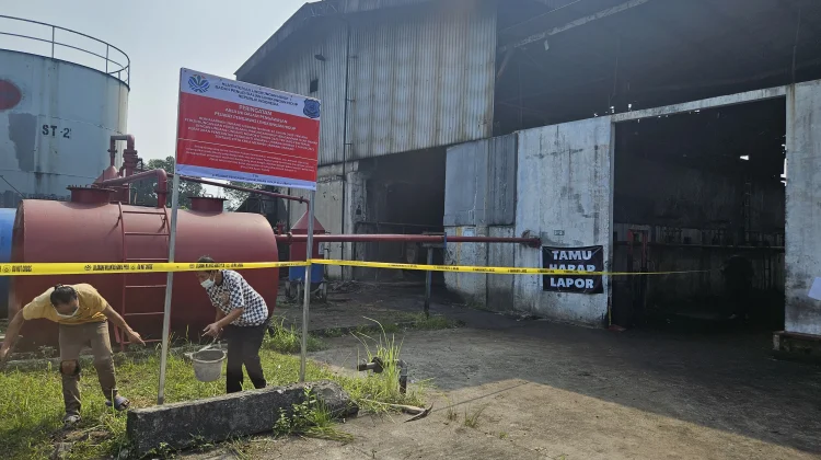 KLH Segel Pabrik Produksi Oli Bekas di Kabupaten Tangerang