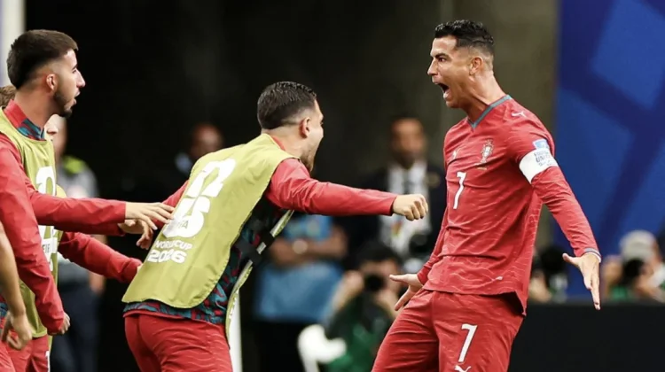Inilah Arti Selebrasi 'Siuuu' Ronaldo saat Cetak Dua Gol atas Uzbekistan
