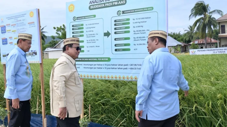 Presiden Prabowo Apresiasi Penerapan Teknologi Pertanian