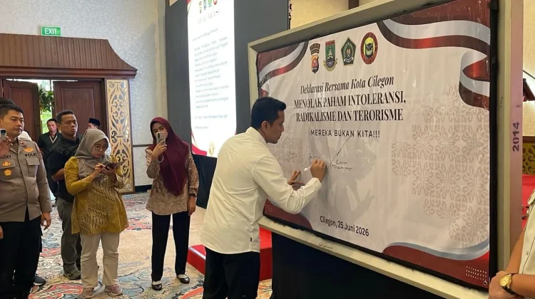 Densus 88 Perkuat Ketahanan Sosial lewat Deklarasi Tolak Intoleransi di Cilegon