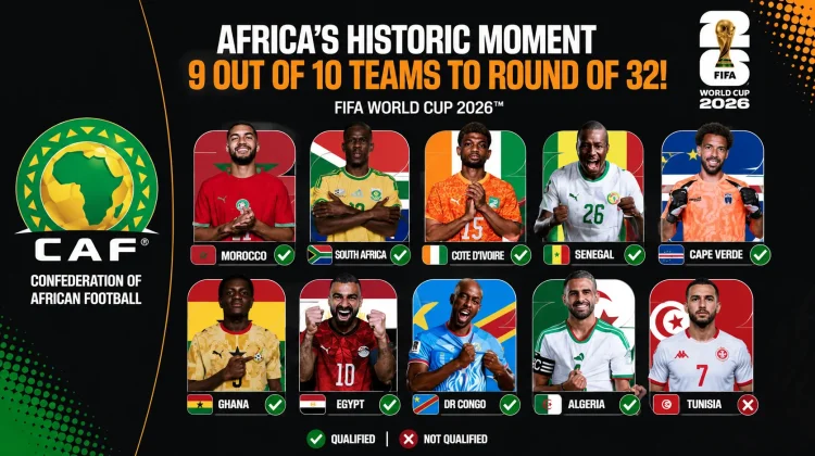 Sembilan Wakil Afrika Lolos ke Babak 32 Besar Piala Dunia 2026