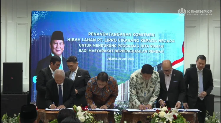 Hibah Lahan Lippo Dukung Percepatan Program Tiga Juta Rumah