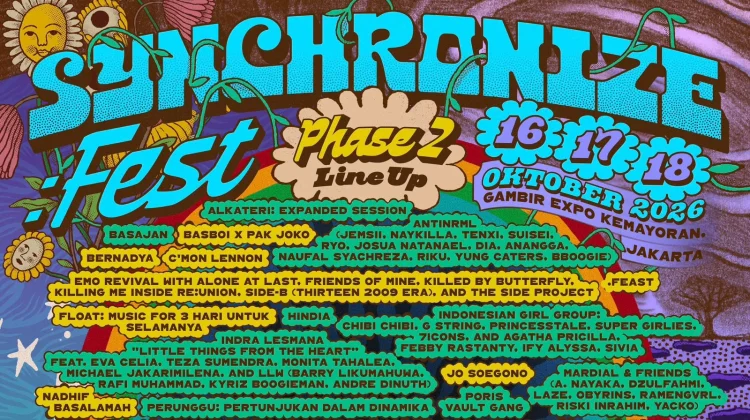 Synchronize Fest 2026 Umumkan Lineup Fase Kedua, Ada Bernadya hingga Hindia