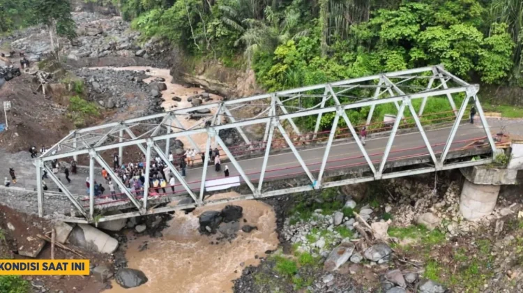 Jembatan Enang-enang Kembali Dibuka Terbatas, PU Percepat Penanganan Permanen