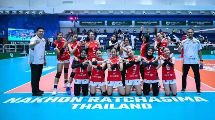 Tim Voli Putri U-18 Indonesia Kalahkan Iran 3-0 di AVC U-18