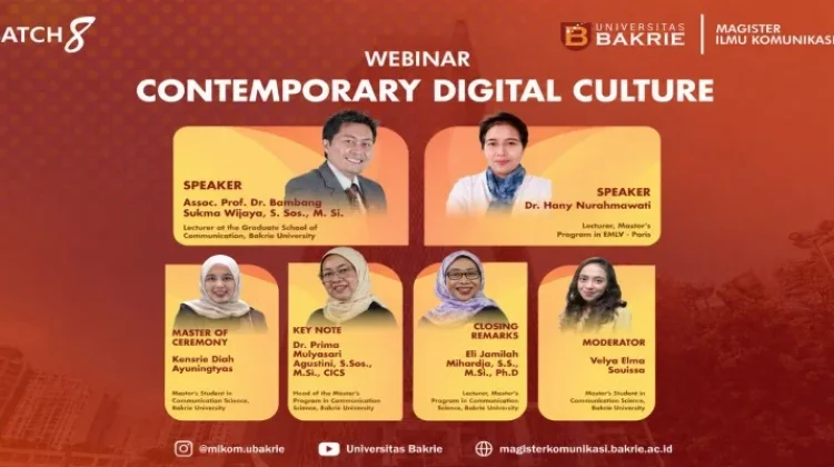 Universitas Bakrie Gelar Webinar Contemporary Digital Culture 2026