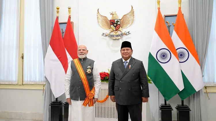 Presiden Prabowo Beri Tanda Kehormatan Tertinggi kepada PM India Narendra Modi