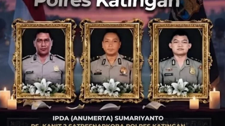 Kapolri Anugerahkan KPLB Anumerta kepada Tiga Personel Polres Katingan
