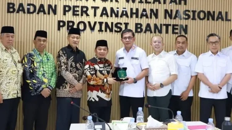 Bahas Tanah Wakaf, PB Mathla’ul Anwar Kunjungi Kanwil ATR/BPN Banten