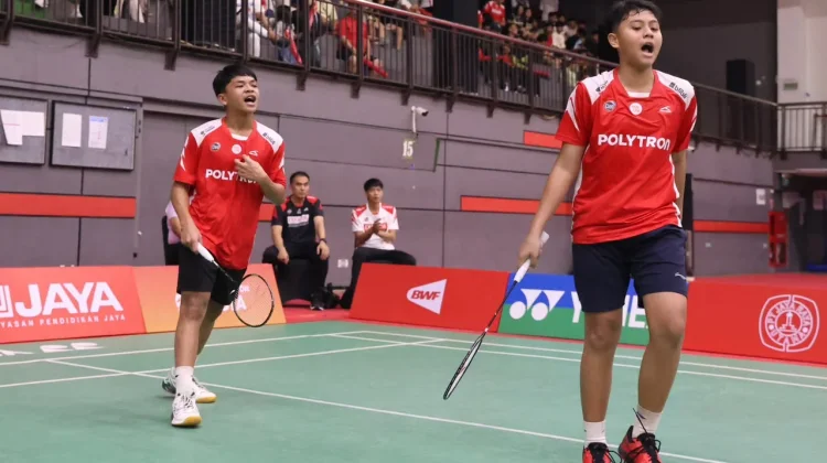 Ganda putra muda Iddo/Leo Juara U15 Jaya Raya Junior International GP 2026