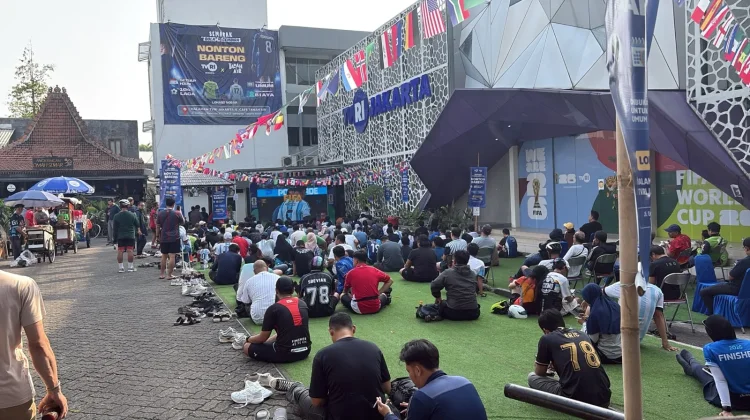 TVRI Stasiun Jakarta Dipadati Masyarakat, Nobar Perempat Final Argentina vs Swiss