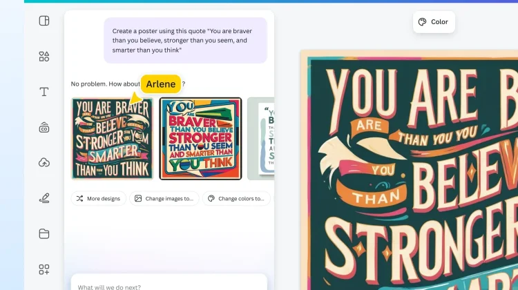 Cara Praktis Membuat Poster Buatan AI di Canva