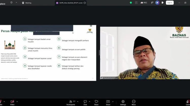 BAZNAS RI Dorong Pembentukan UPZ Masjid untuk Perkuat Pengelolaan Zakat