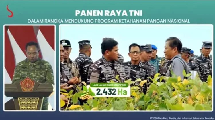 Panen Raya Jadi Momentum Panglima TNI Laporkan Kontribusi Pangan ke Presiden