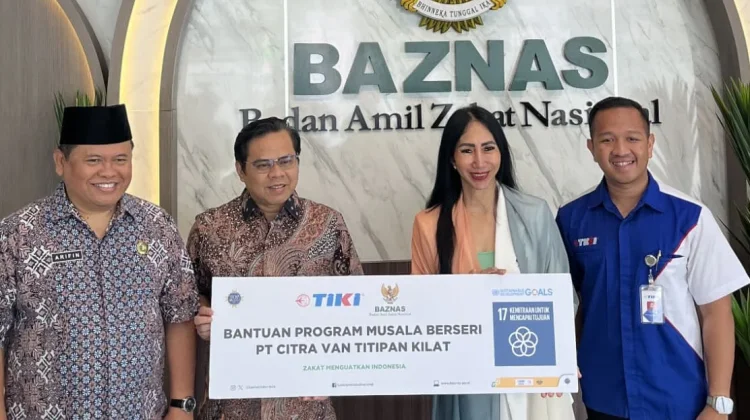 TIKI Salurkan Infak Rp40 Juta Melalui BAZNAS untuk Renovasi Musala