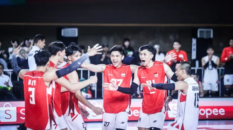 Timnas Voli Putra Indonesia Tampil Solid, Kamboja Tak Berkutik