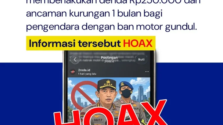 Jangan Percaya Hoaks Denda Ban Gundul, Ini Penjelasan Korlantas Polri