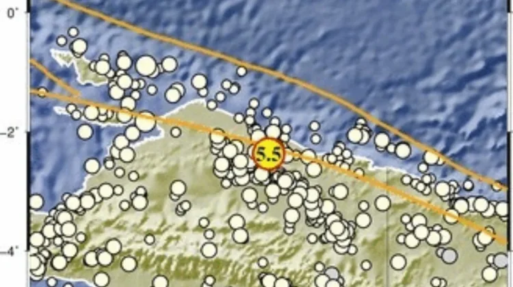 Gempa M5,5 Guncang Sarmi, BMKG Pastikan Tak Berpotensi Tsunami