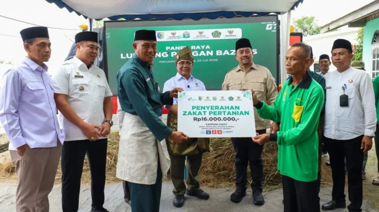 Sukses Panen Raya, Kelompok Petani Binaan BAZNAS di Sumut Tunaikan Zakat Rp16 Juta