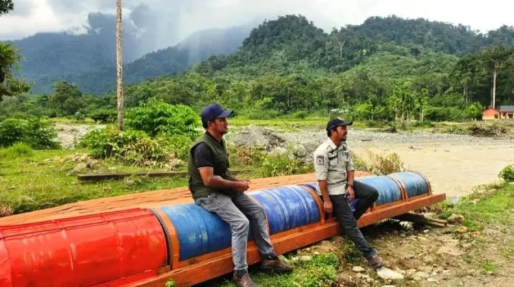 Jembatan Rusak, Rakit Darurat Disiapkan untuk Akses KAT Sikundo Aceh