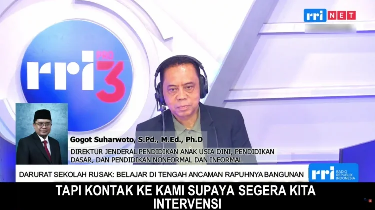 Pemerintah Percepat Revitalisasi 70 Ribu Bangunan Sekolah Rusak
