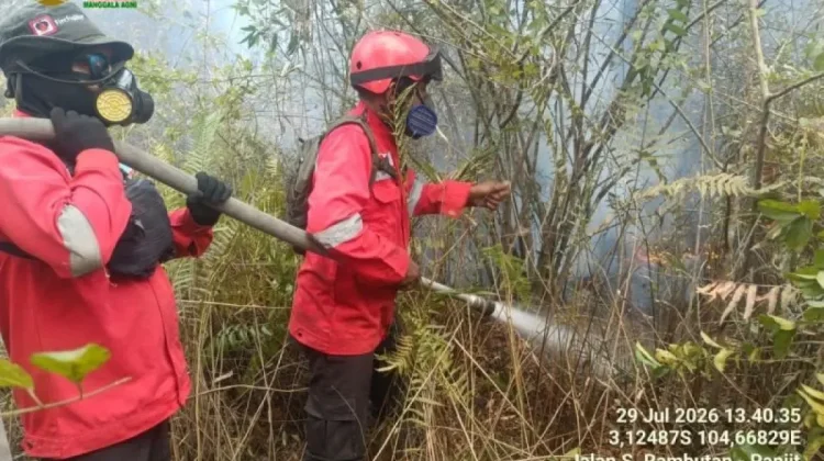 Manggala Agni Tangani Enam Titik Karhutla di Sumatera Selatan