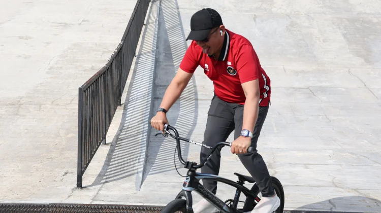 Kunjungan CdM Todotua di Pelatnas BMX Banyuwangi Jadi Dukungan Moral