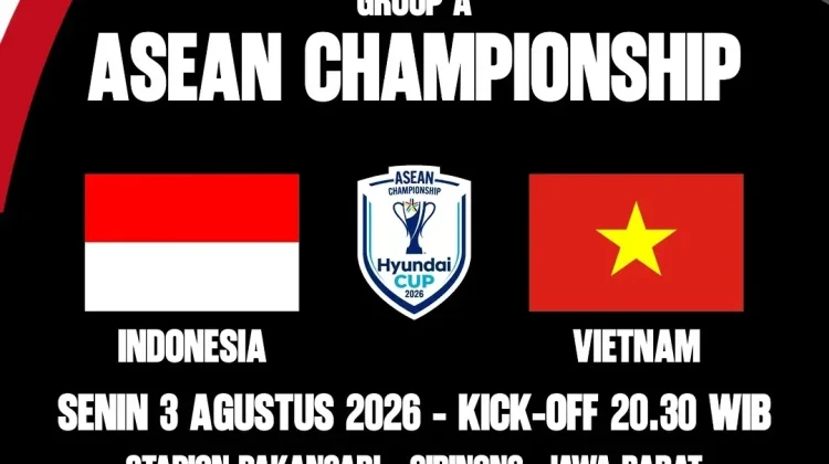 Simak Jadwal Timnas Indonesia vs Vietnam di Grup A Piala AFF 2026