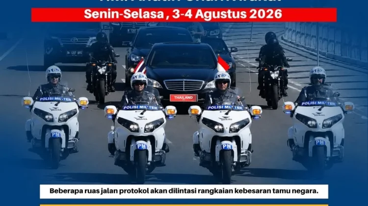 Polisi Rekayasa Lalu Lintas Selama Kunjungan PM Thailand