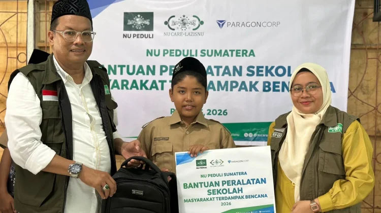Sinergi NU Care-LAZISNU dan Paragon Bangkitkan Pendidikan Pascabanjir
