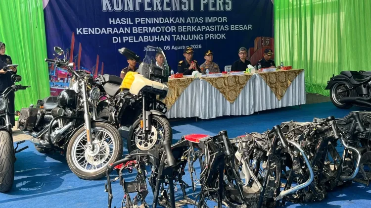 Bea Cukai Tanjung Priok Gagalkan Penyelundupan Moge Bekas dari Tiongkok