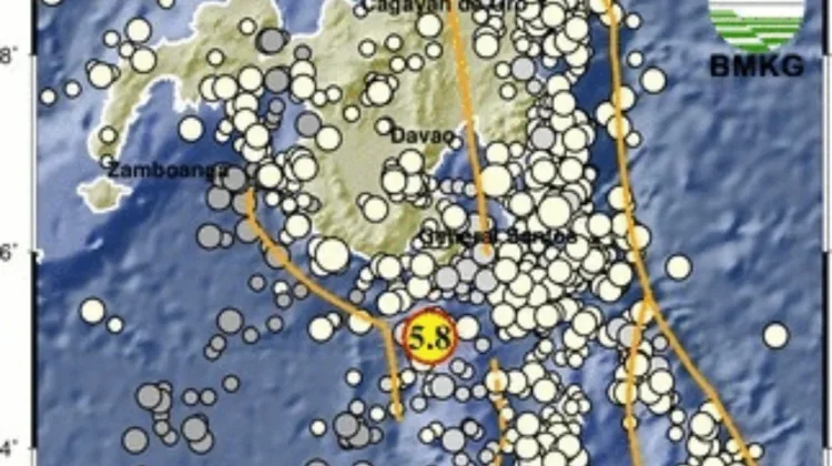 Gempa Magnitudo 5,8 Guncang Mindanao, BMKG Pastikan Tak Berpotensi Tsunami