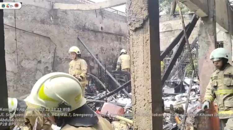 Gudang SDN 04 Srengseng Sawah Jaksel Terbakar, Tidak Timbulkan Korban Jiwa