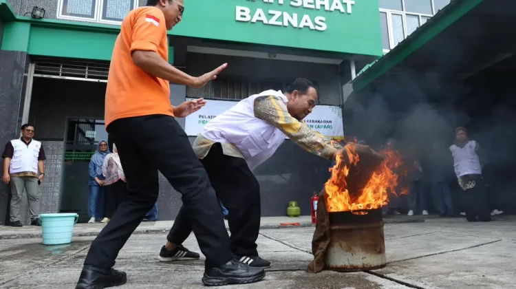 BTB Gelar Pelatihan Mitigasi Kebakaran di Rumah Sehat BAZNAS