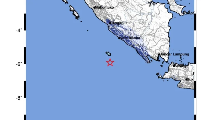 BMKG Pastikan Gempa M5.1 di Laut Bengkulu Utara tidak Berpotensi Tsunami