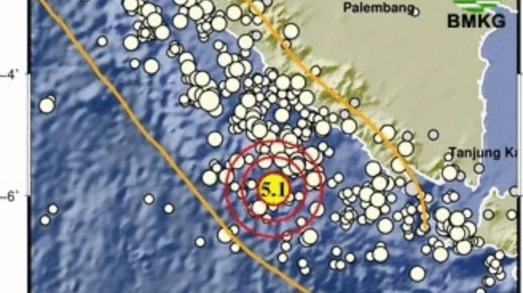 Gempa Magnitudo 5,1 Guncang Pantai Barat Sumatra