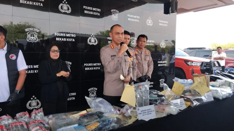 Polres Bekasi Bongkar Kasus Narkoba Tembakau Sintetis