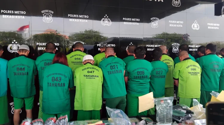 Polres Bekasi Kota Ungkap 99 Kasus Narkotika