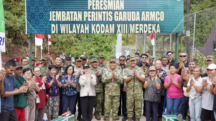 Kodam XIII/Merdeka Bangun 97 Jembatan Garuda, 63 Titik Rampung 100 Persen
