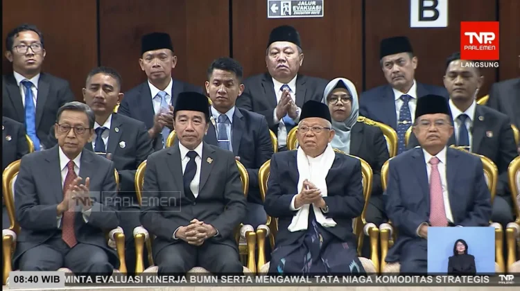 Jokowi Hadiri Sidang Tahunan MPR, Duduk Bersama Tiga Mantan Wapres RI