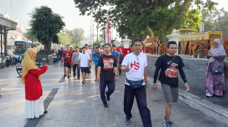 KAI Services Regional 6 Yogyakarta Gelar Fun Walk HUT Ke-81 RI