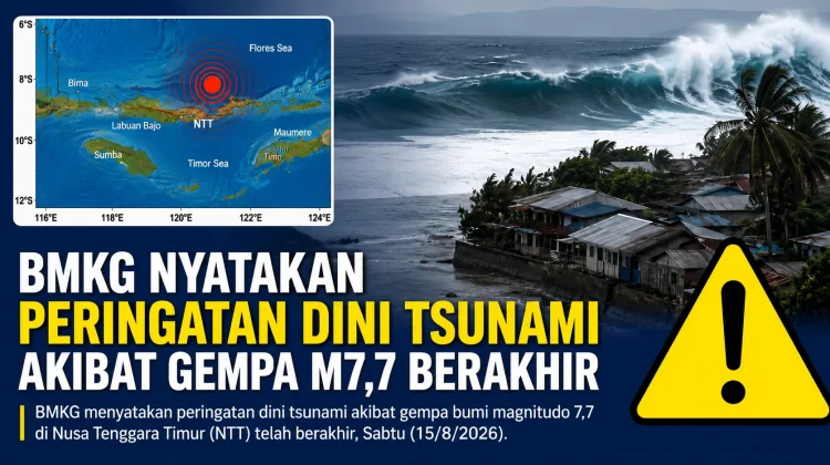 BMKG Akhiri Peringatan Tsunami Pascagempa Magnitudo 7,7 NTT
