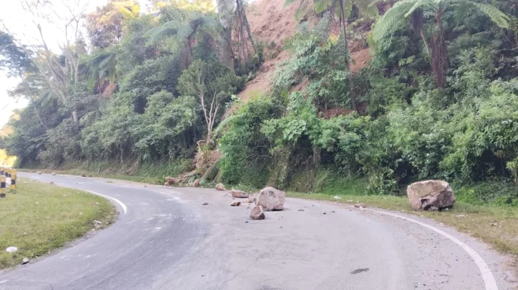 Kementerian PU Kerahkan Alat Berat Bersihkan Longsoran Jalan Pasca Gempa NTT