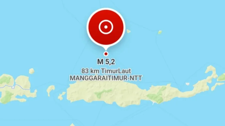 Pagi Tadi, Ruteng NTT Diguncang Gempa 5,2 Magnitudo