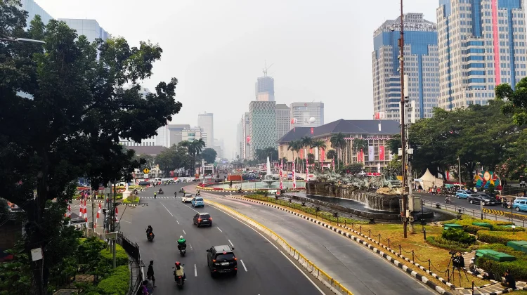 Jelang Kirab HUT ke-81 RI, Arus Lalu Lintas Patung Kuda Masih Lancar
