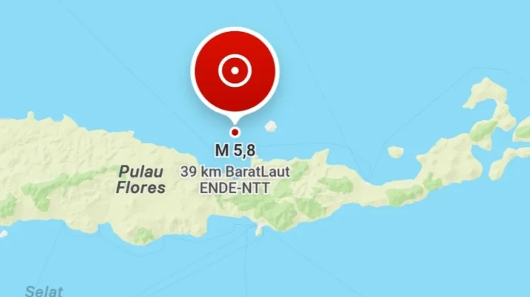 Pagi Ini, Gempa Bumi Magnitudo 5,8 Guncang Wilayah Ende NTT