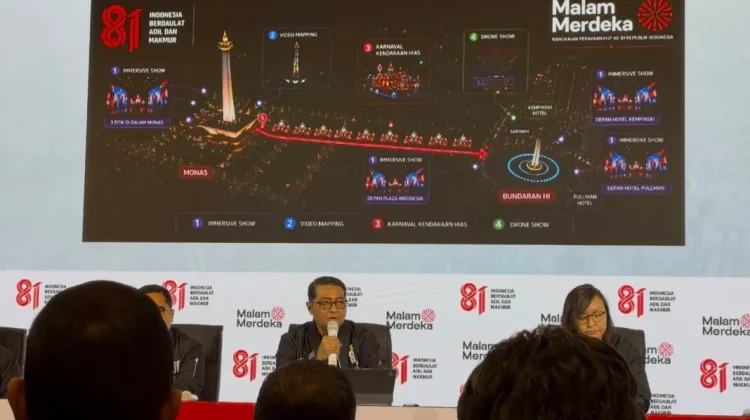 Malam Merdeka Hadirkan Immersive Show, Video Mapping, Karnaval, dan Drone Show