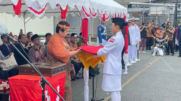KBRI Tokyo Gelar Upacara Peringatan HUT ke-81 RI, Berlangsung Khidmat