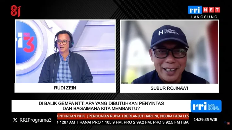 Human Initiative Sebut Penyintas Gempa NTT Butuh Terpal dan Dapur Umum
